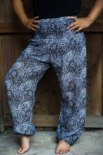 Black Paisley Pants Women Boho Pants Hippie Pants Yoga - Image 5