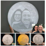 LunaGlow™ – Personalisierte 3D-Mondlampe mit Gravur & Foto - Image 3