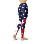 Womens American Flag Leggings - Image 3
