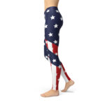 Womens American Flag Leggings - Image 5