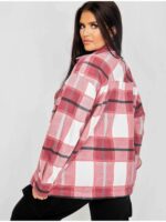 Wine Check Shacket Womens - Image 5