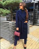 OuterwearJackets blends parkas pockets belted Women's wool coats - Image 2