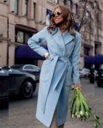 OuterwearJackets blends parkas pockets belted Women's wool coats - Image 3