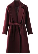 OuterwearJackets blends parkas pockets belted Women's wool coats - Image 4