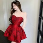 French Style Vintage Printed Sexy Dresses for christmas - Image 2