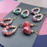Candy Shell Pearl Earrings - Image 2