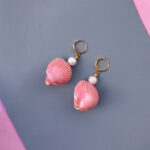 Candy Shell Pearl Earrings - Image 4