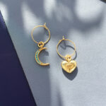 Crystal Moon Earrings - Image 3