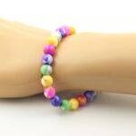 Purple Yellow+Pink Green+Blue Purple+Yellow Pink Jasper Bracelet - Image 2