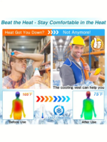 Cooling Safety Vest with 20Pcs Ice Packs - Image 3