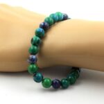 Chrysocolla + Blue Jasper Bracelet 8 mm Beads. - Image 2