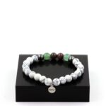 Ruby, Burma + Aventurine + Hematite + Howlite Bracelet