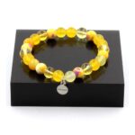 Citrine+Yellow Agate+Yellow Sardonyx+Purple Yellow Jasper Bracelet