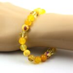 Citrine+Yellow Agate+Yellow Sardonyx+Purple Yellow Jasper Bracelet - Image 2