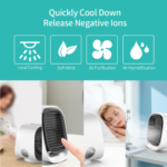 Portable USB Air Cooler Fan Mini Desktop Air Conditioner - Image 3
