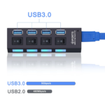 USB 3.0 Hub USB Hub 3.0 Multi USB Splitter 4/7 Port Multiple Expander - Image 2