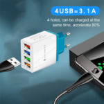 4 USB Charger Quick Charge for iPhone Huawei Samsung - Image 2
