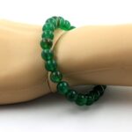 Green Agate Bracelet 8 mm Beads. - Image 2