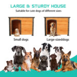 45"Dog House Outdoor and indoor wooden kennel - Image 2