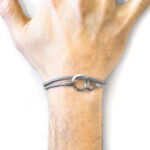 Classic Grey Montrose Silver and Rope Bracelet - Image 2