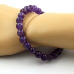 Amethyst Bracelet 8 mm Beads. - Image 2