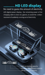 Large Capacity Wireless Earbuds Sports Bluetooth TWS Headset - Image 2