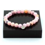 Pink Opal Bracelet 8 mm Beads.