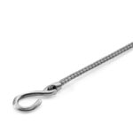 Classic Grey Heysham Silver and Rope Bracelet - Image 2