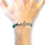 Green Jade Tinago Silver and Stone Beaded Bracelet - Image 2