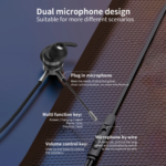 In-Ear Bass Metal Wired Gaming Earphones with Mic - Image 3