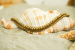 Golden Double Strand Boho Brass Bracelet, Hippie Bracelet - Image 3