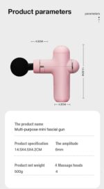 Portable Deep Tissue Massager Electric Brushless Motor Massage Gun - Image 7