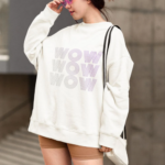 Womens Wow Logo Sweatshirt - Image 3