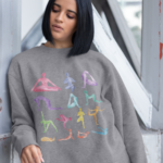 Yoga Theme Crewneck Sweatshirt - Image 2