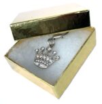 Crystal Crown Dog Cat Charm Silver - Image 3