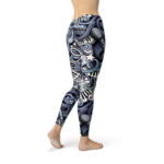 Womens Music Blue Leggings - Image 3
