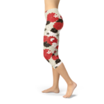 Womens Japanese Cherry Blossom Capri Leggings - Image 6