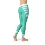 Turquoise Sports Leggings - Image 4
