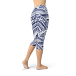 Polynesian Maori Tattoo Capri Leggings - Image 3