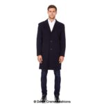 De La Creme MAN - Wool & Cashmere Blend Formal Security Overcoat - Image 9