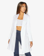 De La Creme Womens Double Breasted Longline Blazer - Image 7