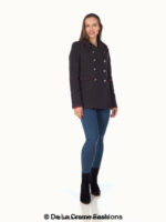 De La Creme Womens Military Style Pea Coat - Image 7