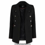 De La Creme Womens Military Style Pea Coat - Image 5