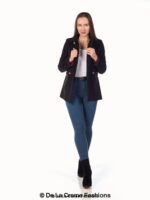 De La Creme Womens Military Style Pea Coat - Image 2