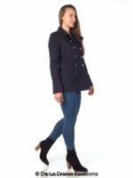 De La Creme Womens Military Style Pea Coat - Image 13