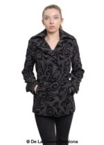 De La Creme - Womens Tribal Print Double Breasted Short Coat - Image 6