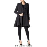 Wool Blend Fit And Flare Double Breasted Skater Coat (1102) - Image 11