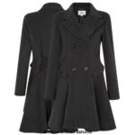 Wool Blend Fit And Flare Double Breasted Skater Coat (1102) - Image 13