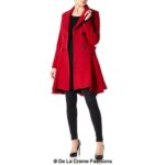 Wool Blend Fit And Flare Double Breasted Skater Coat (1102) - Image 15