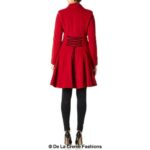 Wool Blend Fit And Flare Double Breasted Skater Coat (1102) - Image 16